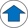 Blue arrow
